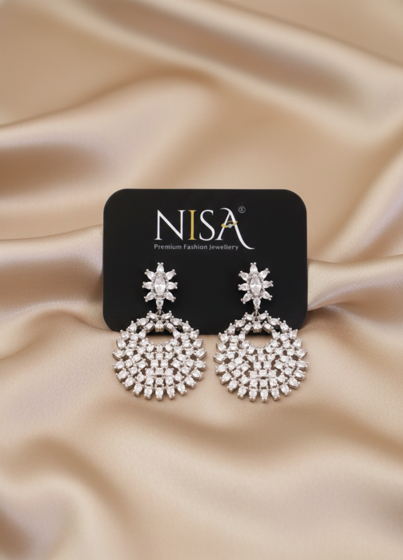 Women's Premium American Diamond Earrings.