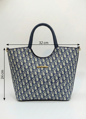3-Pcs Combo Tote & Satchel Set – Navy Blue