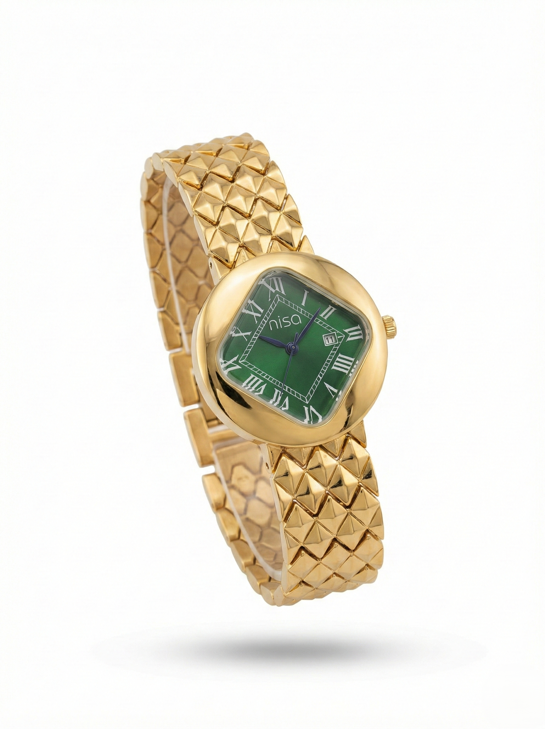 Nisa Classic Elegance Timepiece – The Quilted Gold Collection