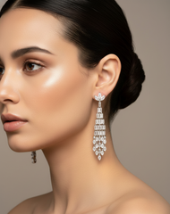 Women's Premium American Diamond Earrings.
