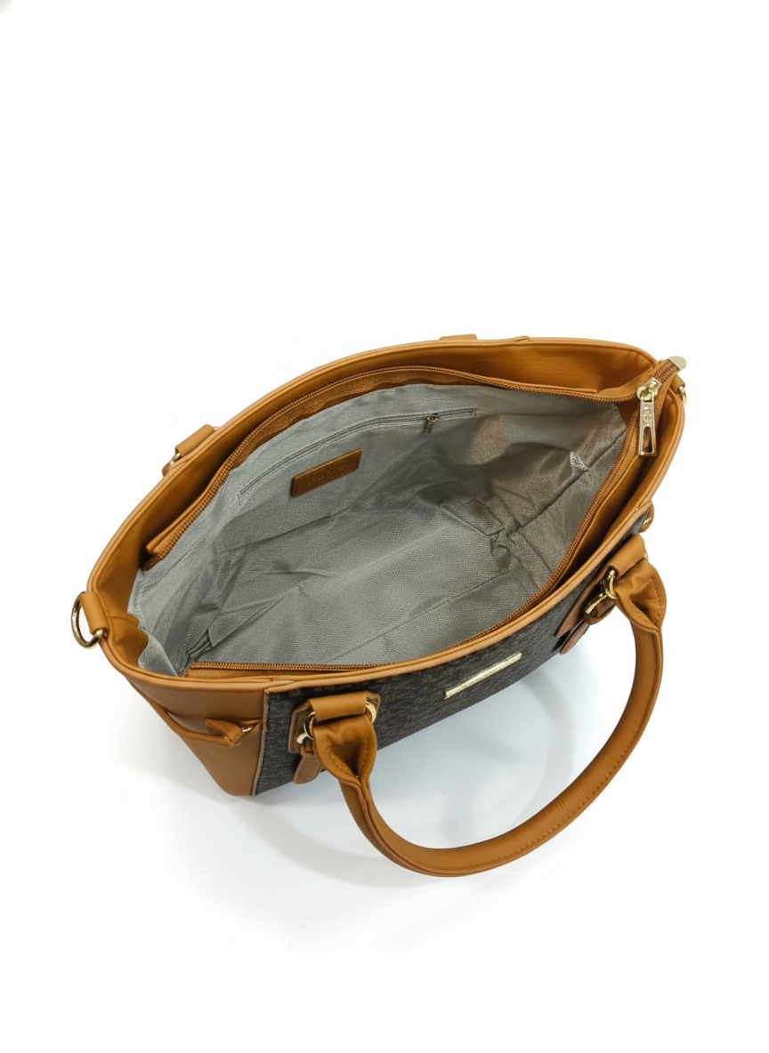 3-Pcs Combo Tote & Satchel Set – Cognac & Espresso