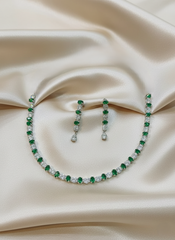 Green Emerald Radiance AD Necklace Set