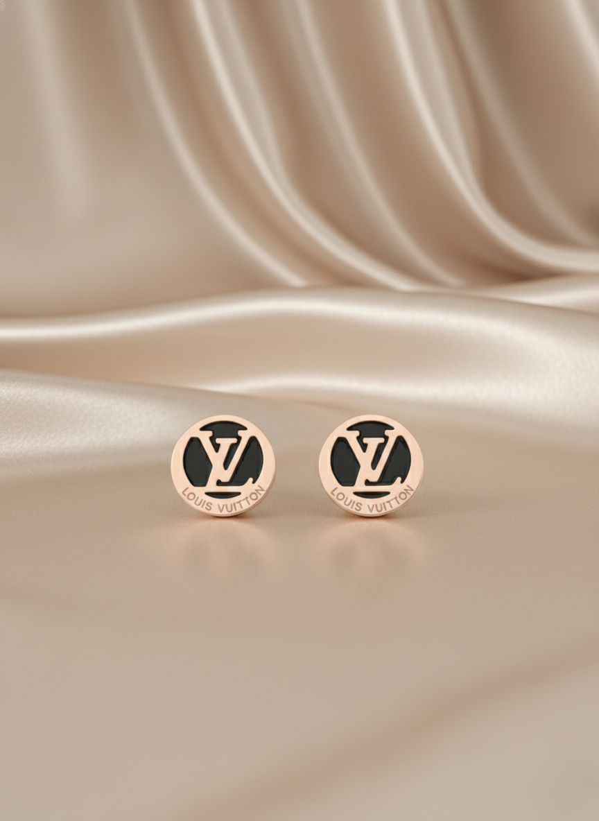 Stainless Steel Rose Gold Studs Earrings