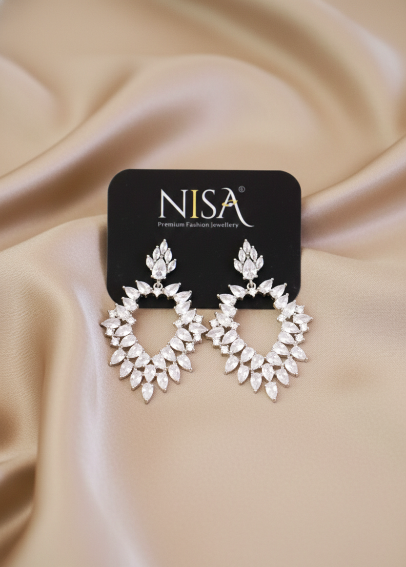Women's Premium American Diamond Earrings.