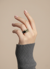 CC Logo Stainless Steel Band Ring