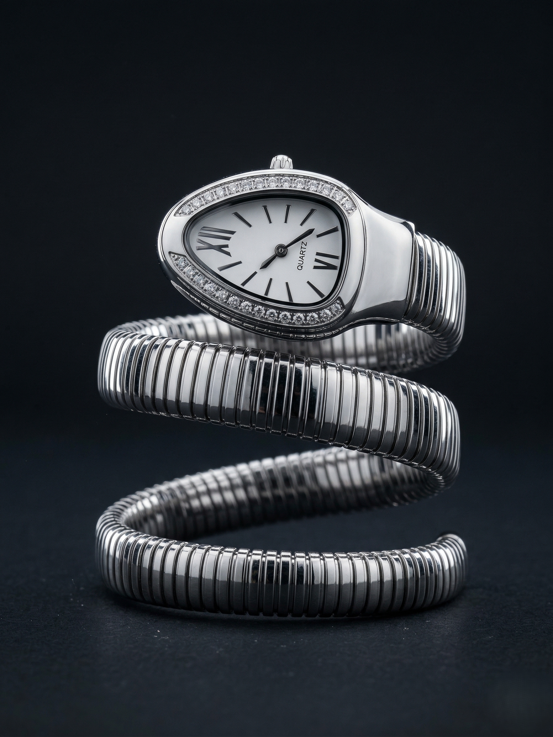 The Silver Serpent Wrap Watch