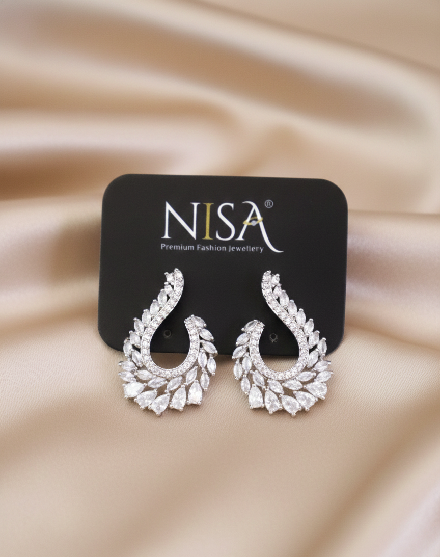 Women's Premium American Diamond Earrings.
