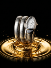 The Silver Serpent Wrap Watch