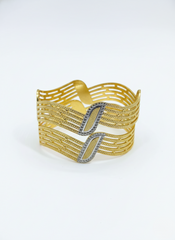 NISA Premium Two-Tone Fashion Bangles