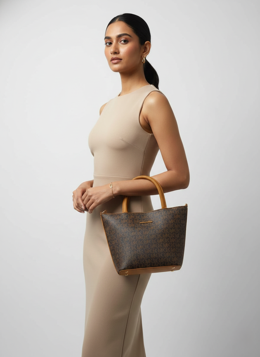 3-Pcs Combo Tote & Satchel Set – Cognac & Espresso