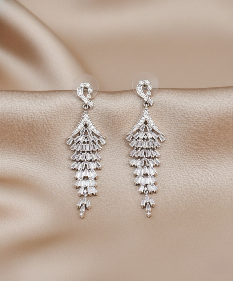 Women's Premium American Diamond Earrings.