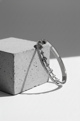 Nisa Premium Silver-Polish Tree Shape Design With Diamond Studded Bracelet For Women and Girls