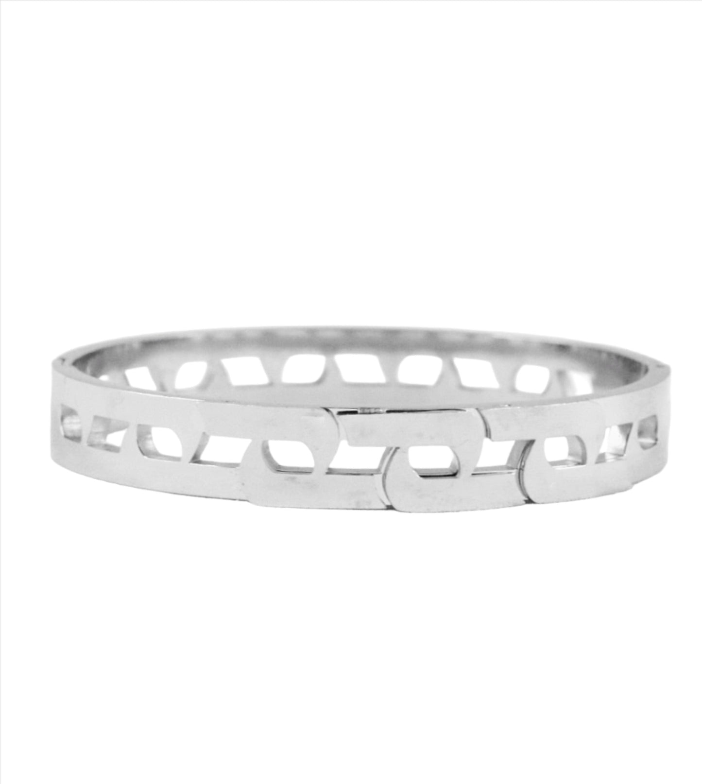 P-Nisa Premium Silver Polish Fabulous Chain Design Bracelet For Women and Girls