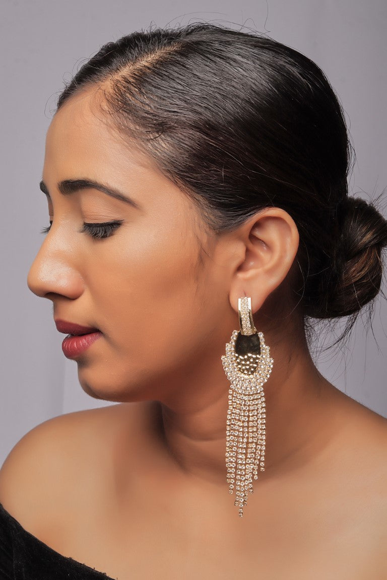 Party Wear  Diamond Long Earring