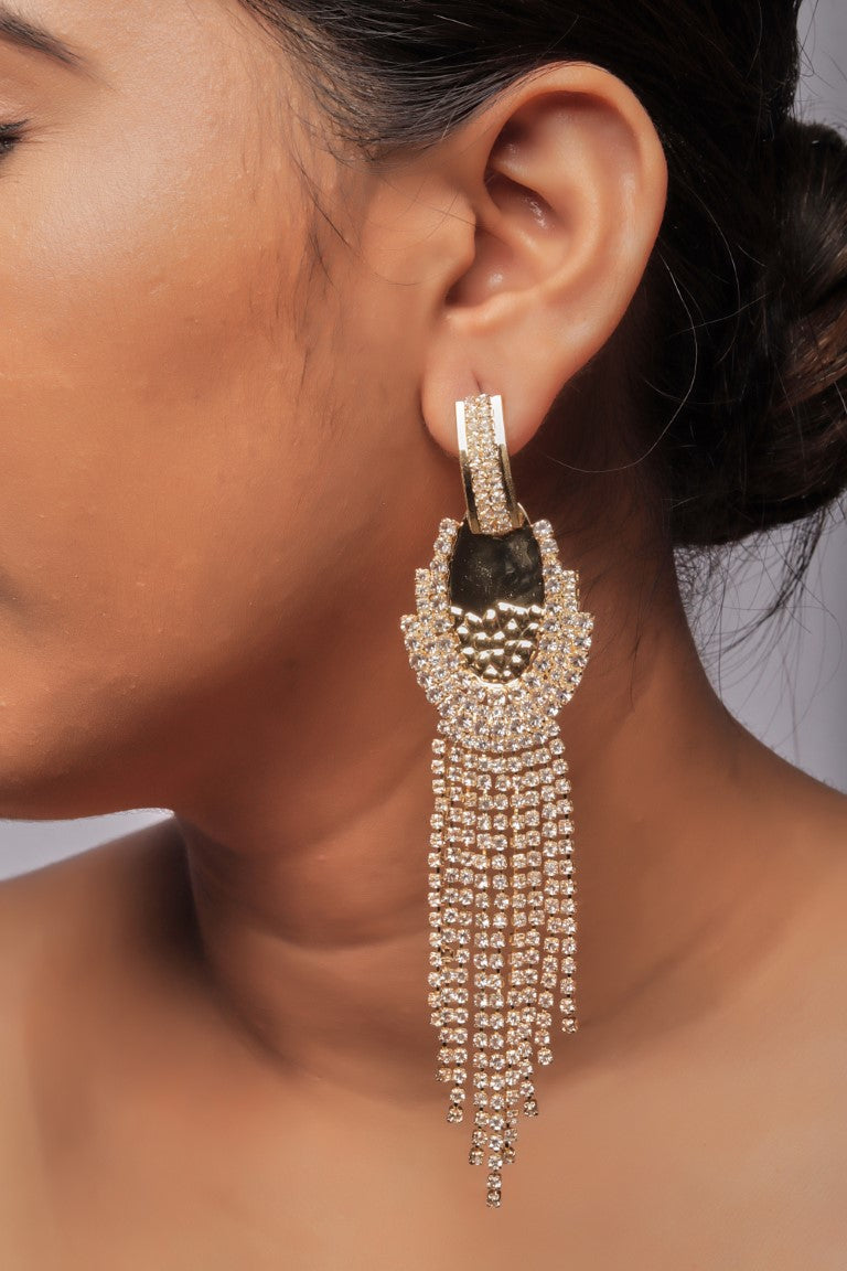 Party Wear  Diamond Long Earring
