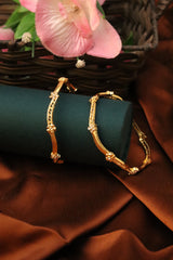 Nisa High Golden Polish  Design Bangles For Women and Girls.