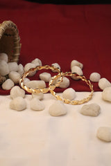 Nisa High Gold Polish Design Bangles For Women and Girls.