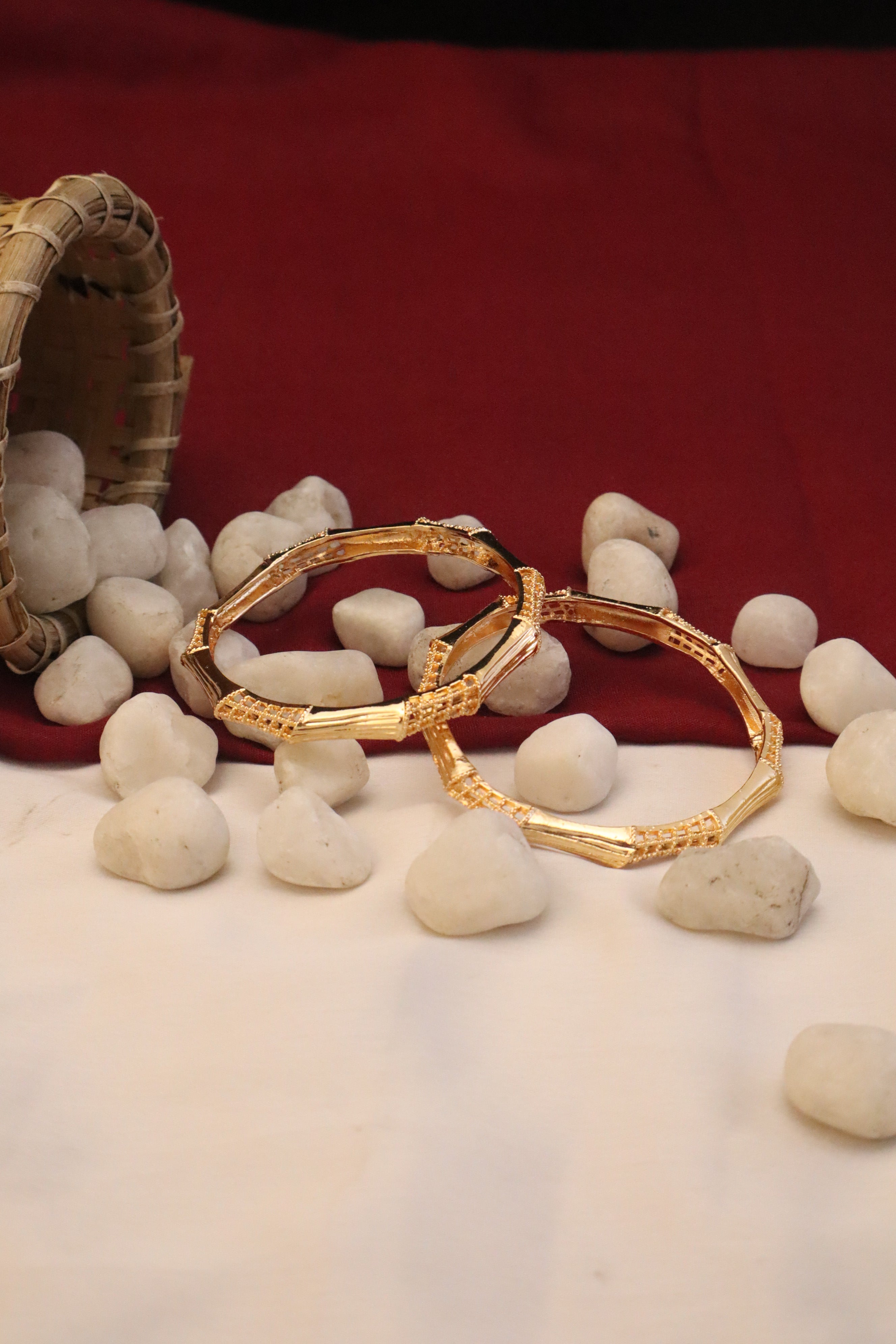 Nisa High Golden Polish  Bangles For Women and Girls