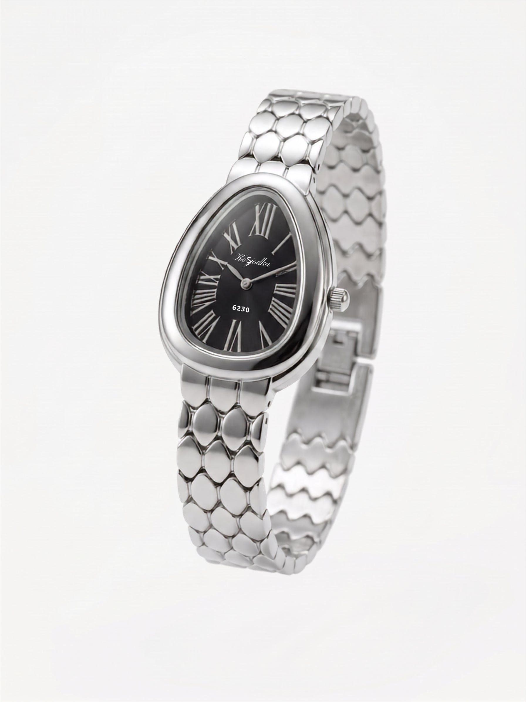 Classic Silver Teardrop Watch