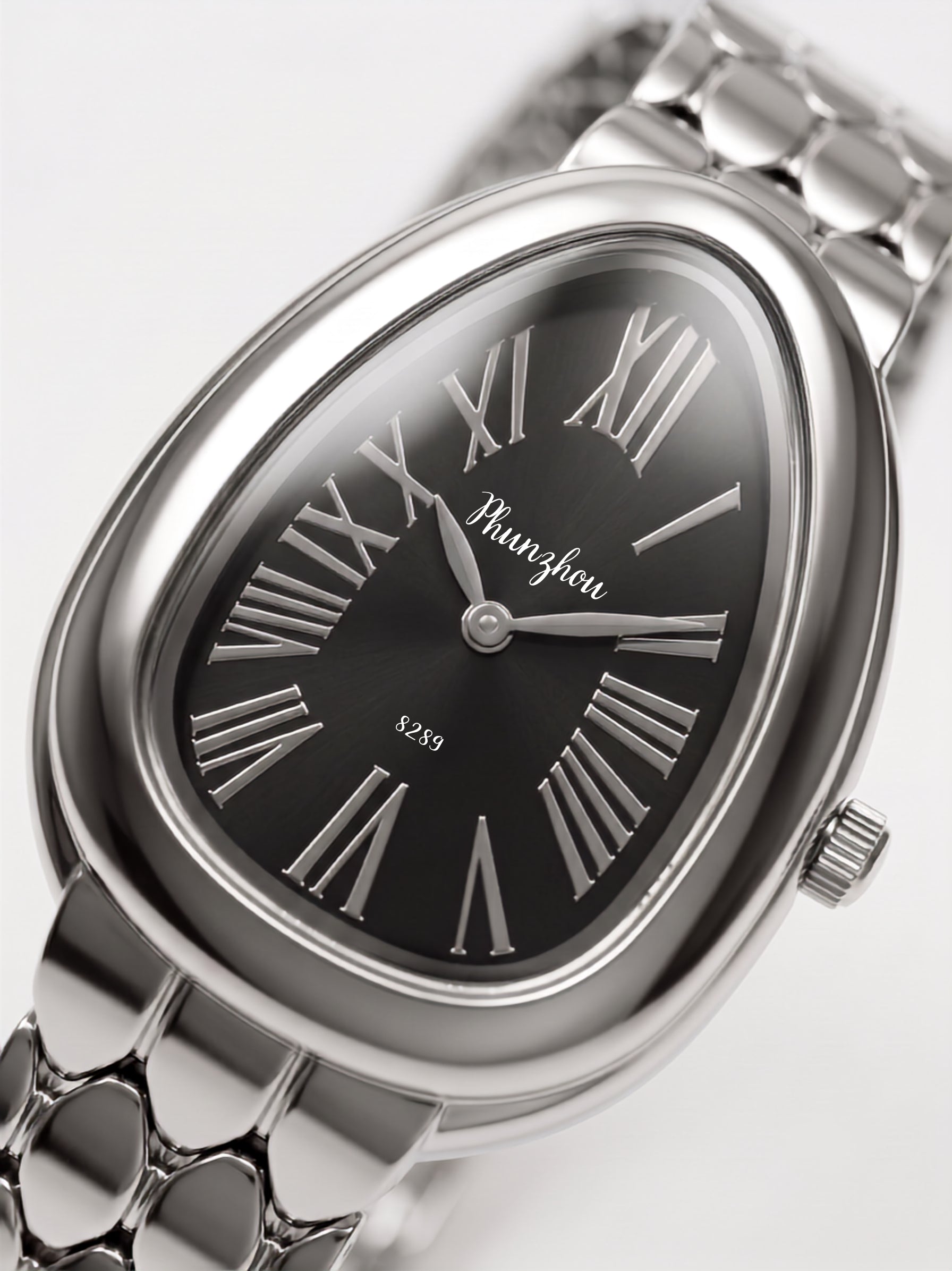 Classic Silver Teardrop Watch