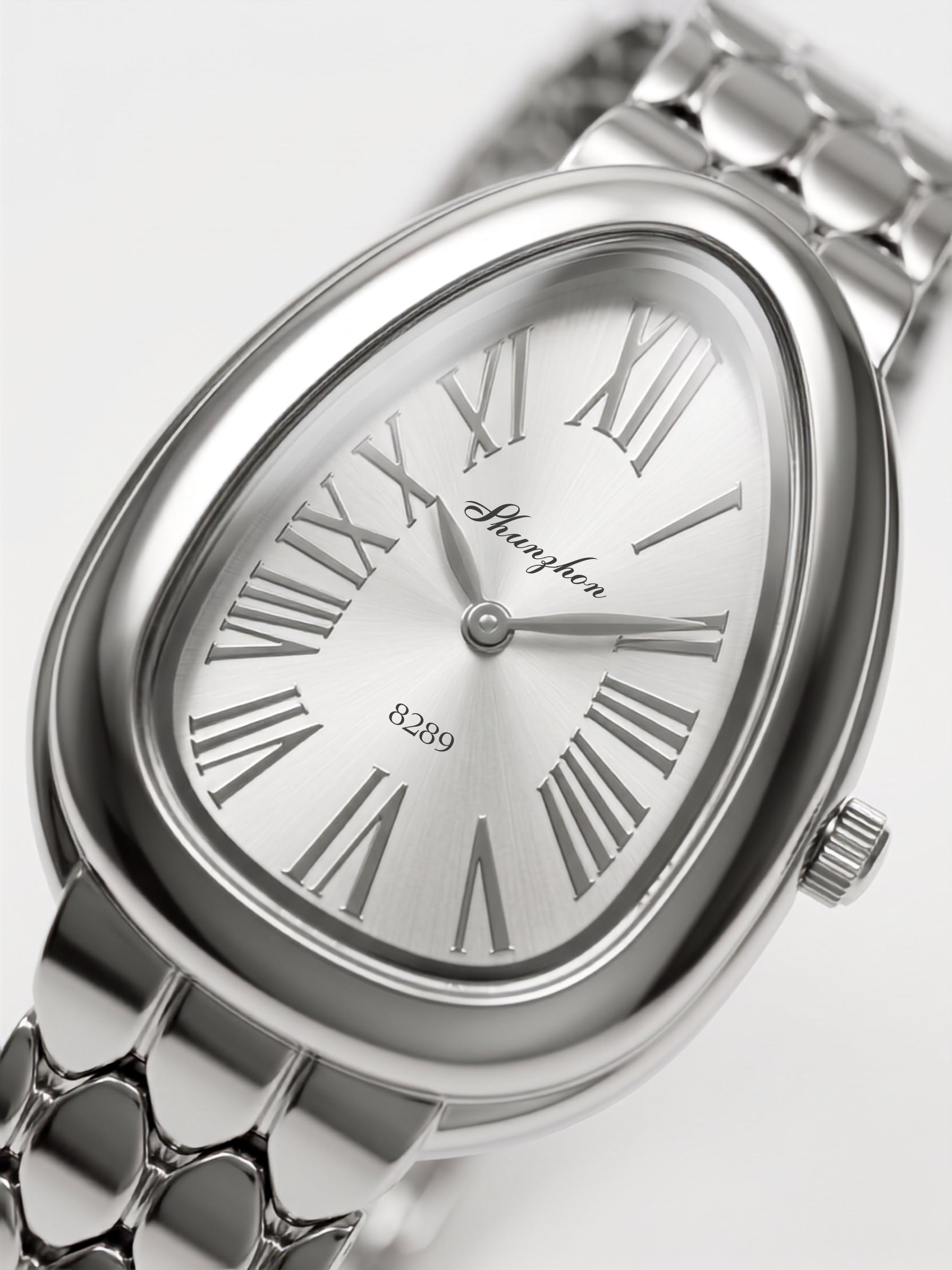 Classic Silver Teardrop Watch