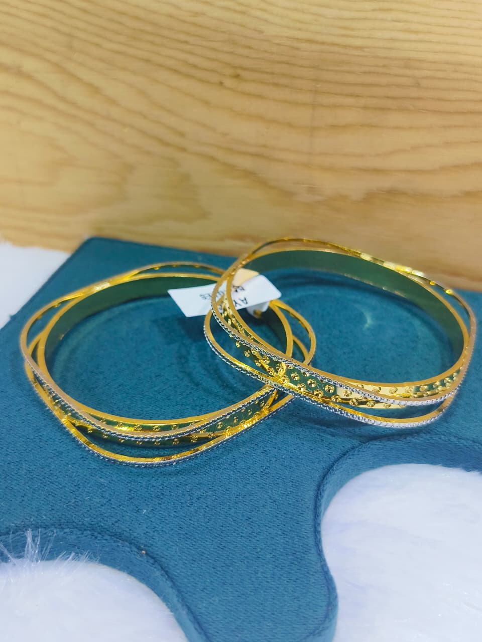 NISA Premium Dual-Tone Interlocking Bangles