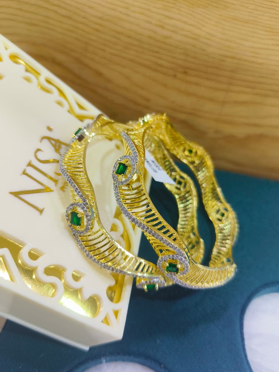 Green  & AD Designer Bangles